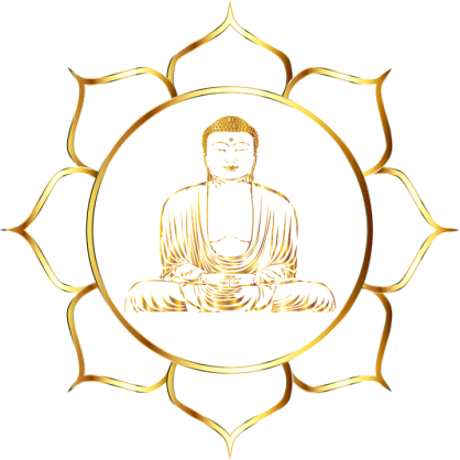 buddha-fleur de lotus-or