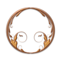 cercle or art déco